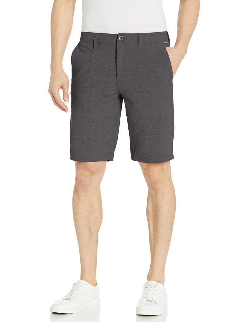Volcom Men's Frickin SNT Static 21" Modern Hybrid Short, CHARCOAL HEATHER, 32 - Image 1